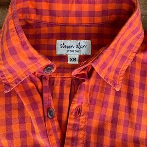 Steven Alan Gingham Shirt XS